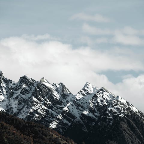 Head to the nearby hiking trails and ski runs for adventures at any time of year