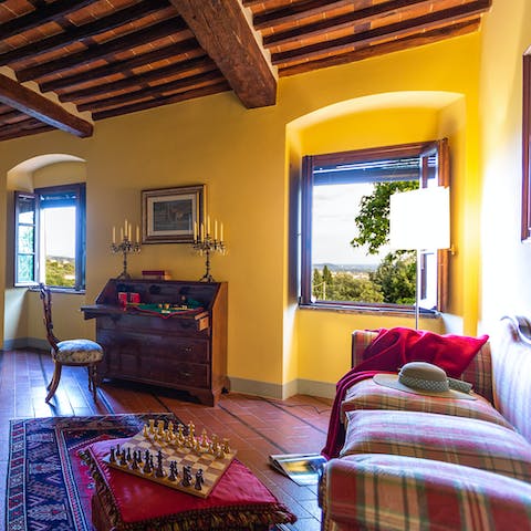 Curl up in the reading room with a good book