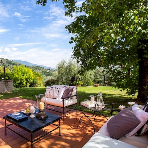 Savour an evening drink on the terrace