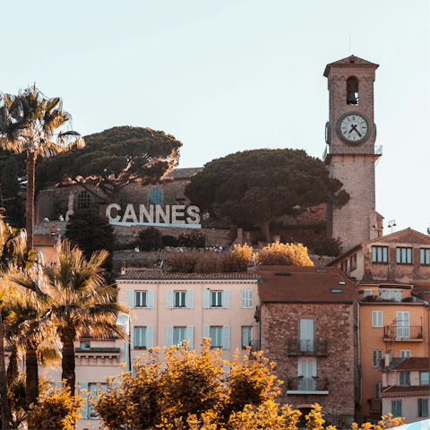 Venture into Cannes and explore on foot