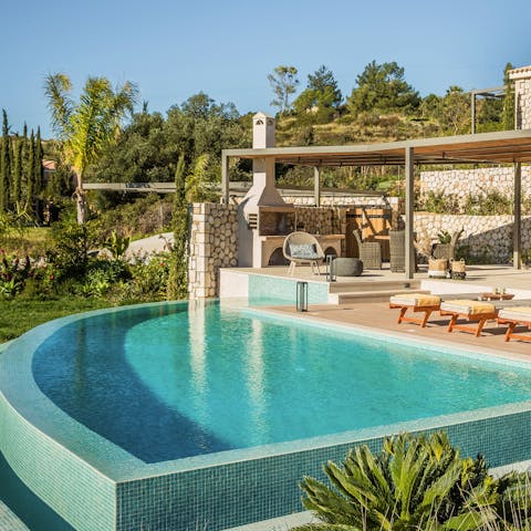 Take a dip in the refreshing waters of the private pool