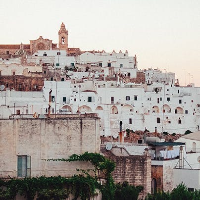 Visit the iconic 'White City' of Ostuni, 4km away