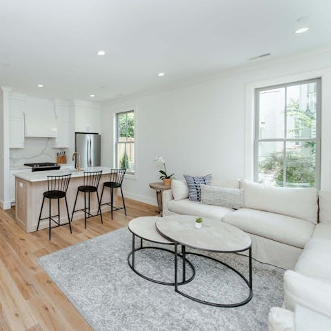 Spend quality time together in the open living area