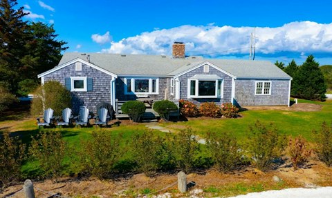 Catch the coastal breeze outside on the lawn
