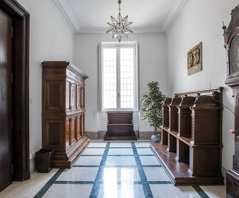 The stunning entrance-hall
