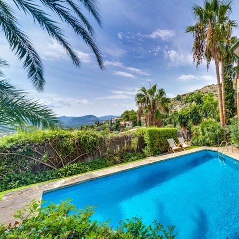 Spend the day by the pool catching some rays