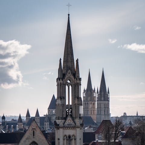 Make the half-hour drive over to Caen and wander about the medieval architecture