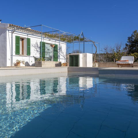 Cool of from the summer sun with a dip in the swimming pool