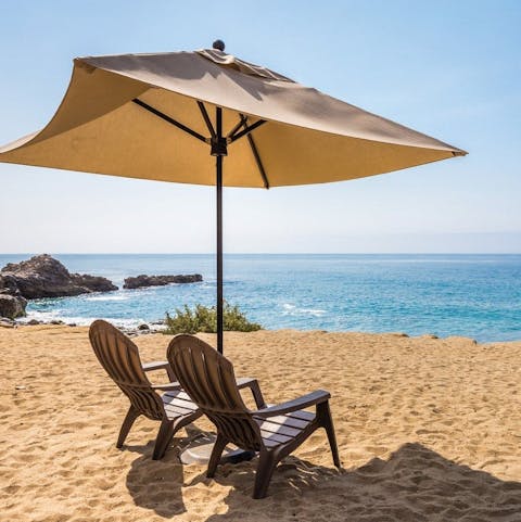 Relax on this resort's beach in Palos Verdes