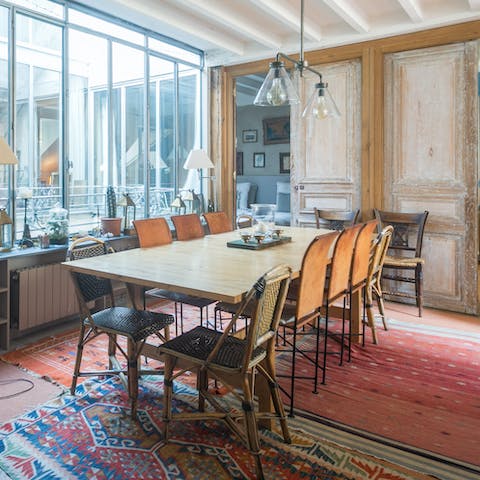 A dining table fit for a banquet