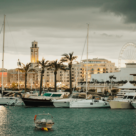 Head to Bari for some sightseeing, a short drive away