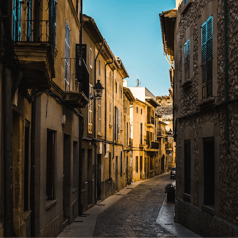 Set off and explore Pollença's age-old lanes and authentic markets on foot