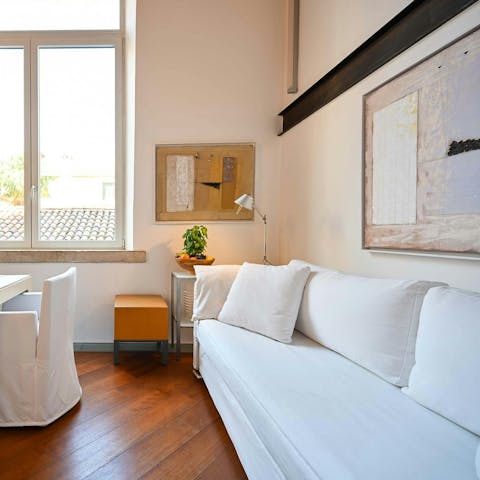 Make yourself comfortable in the cosy living space