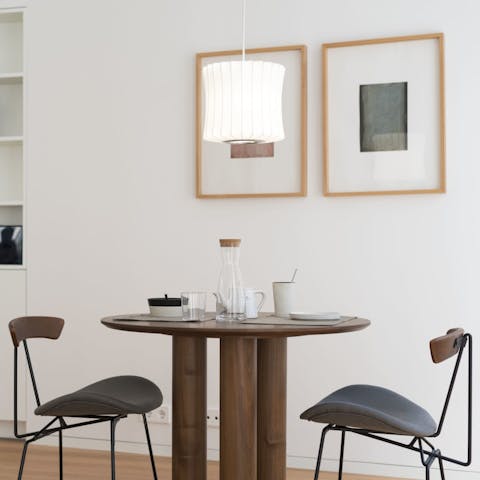 Admire the ultra-stylish contemporary furnishings throughout the home