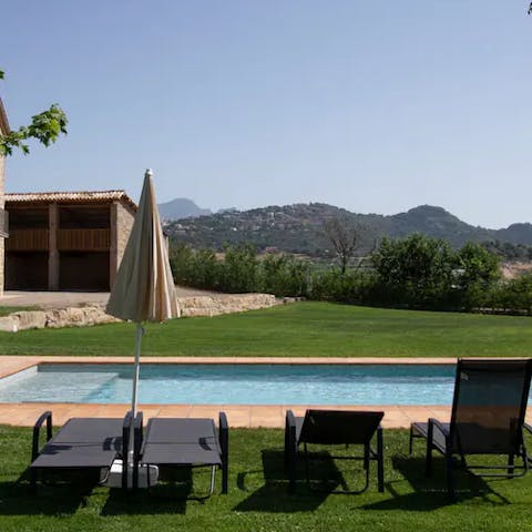 Take a dip in the pool, with the stunning views around you