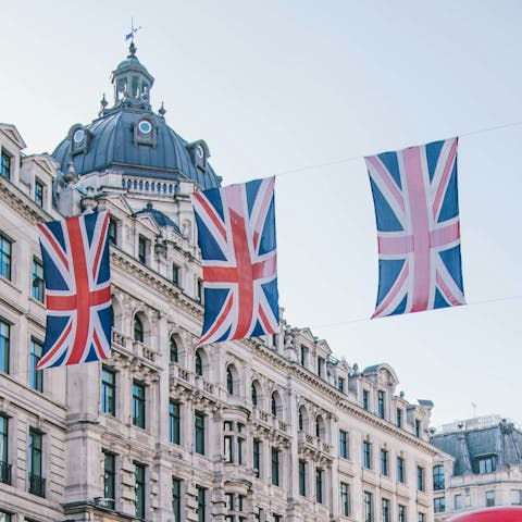 Soak up the buzz of central London – a short tube ride away