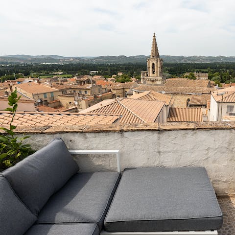 Admire the stunning views from the privacy of your own terrace