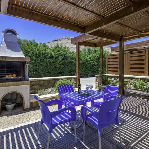Fire up the barbecue for an alfresco meal on the terrace