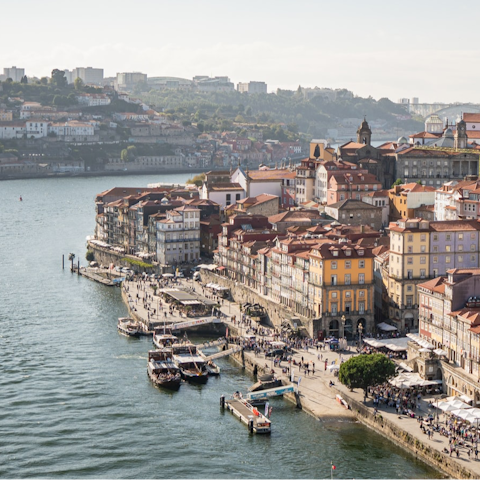 Take a magical sunset stroll along the Douro River – only twenty–minutes away