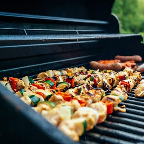 Dine alfresco on smoky dishes straight from the barbecue
