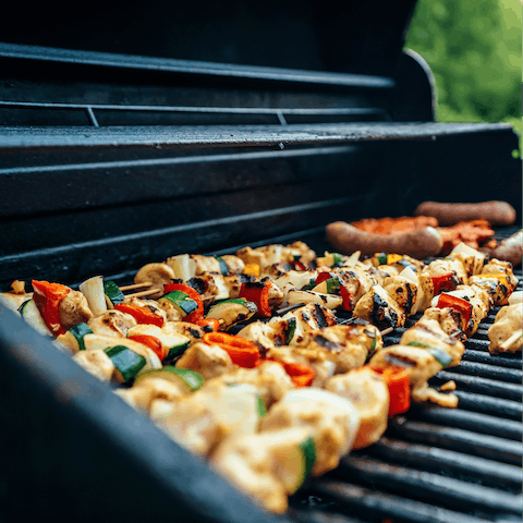 Dine alfresco on smoky dishes straight from the barbecue