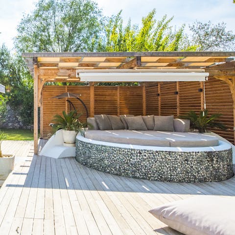 Relax under the pergola