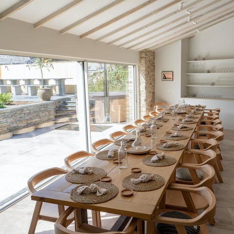 Enjoy the fruits of your labour in this truly spectacular dining room