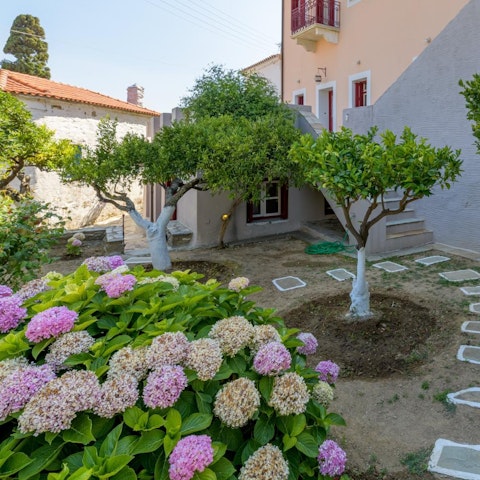 Find a tranquil moment in the private garden