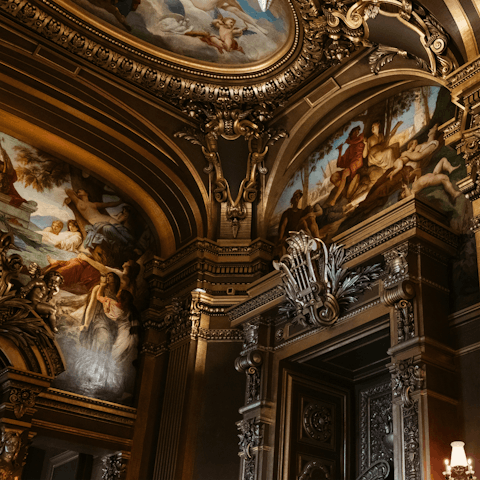 See a performance at the famed Palais Garnier, ten minutes away
