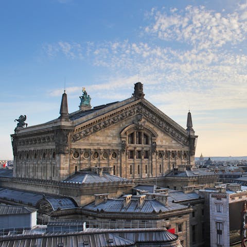 Take in a show at nearby Palais Garnier