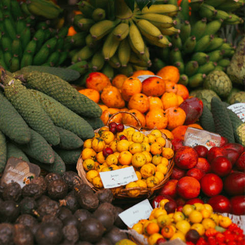Pick up some local produce at nearby Mercado dos Lavradores