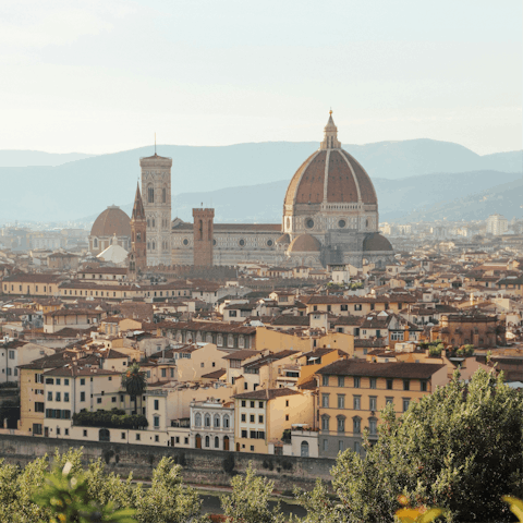 Do some sightseeing in Florence, a forty-minute drive away