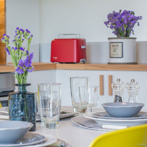 Serve up a delicious homemade meal cooked using local ingredients