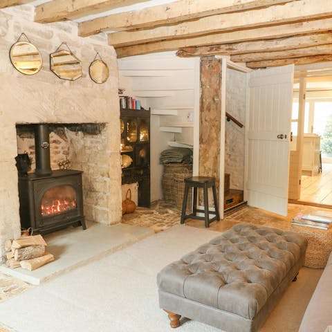 Spend cosy evenings curled up with a glass of wine