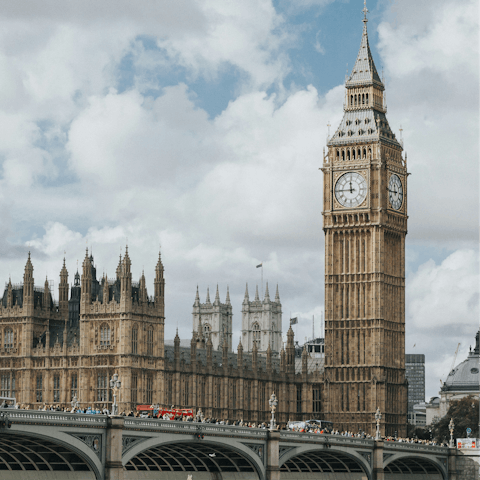 Start your London adventure with a stroll to Big Ben