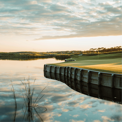 Hit the links on one of five nearby golf courses