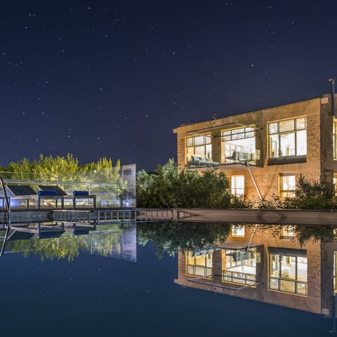 Catch a shooting star from the top floor balcony – the night skies are magnificent from here