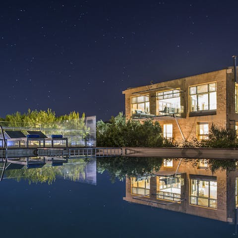 Catch a shooting star from the top floor balcony – the night skies are magnificent from here