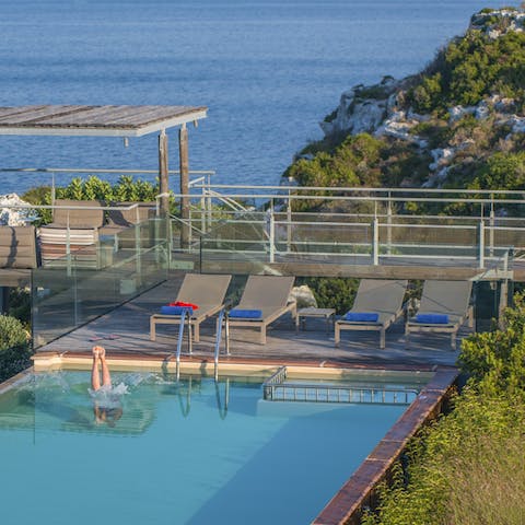 Make poolside lounging here your only firm plan for the day