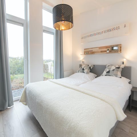 Wake up to green views of the surrounding countryside