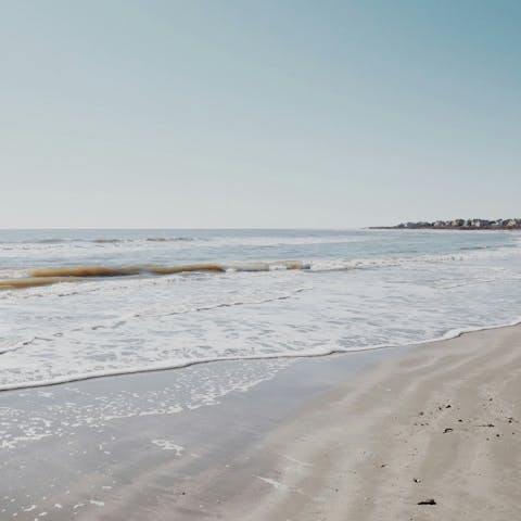 Make the 1.5-mile walk to the nearest beach