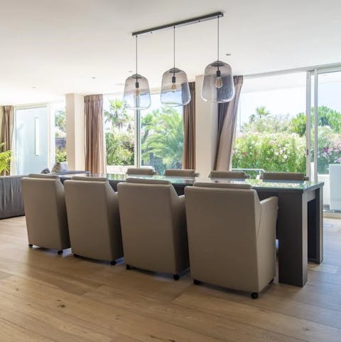 Arrange a private chef to prepare a beautiful meal and raise a glass of local wine