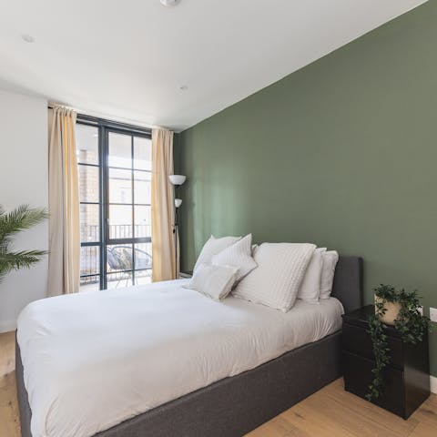 Wake completely refreshed in the serene bedroom