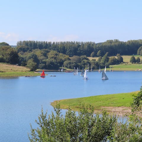 Spend an afternoon on the lake, with various water activities possible nearby