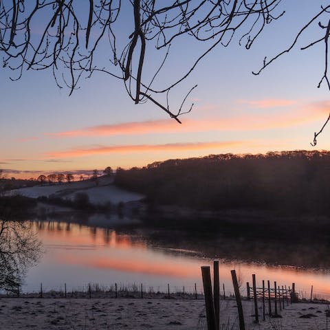 Enjoy stunning views during sunset before stargazing at night