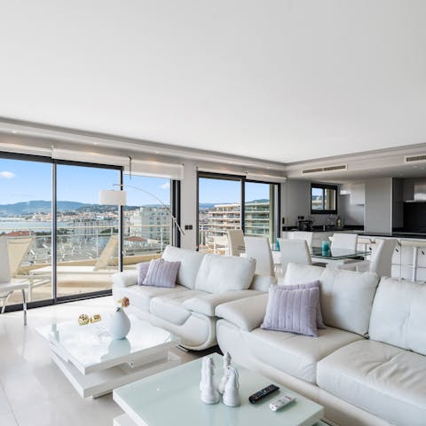 Experience the best of Cannes from a glam penthouse