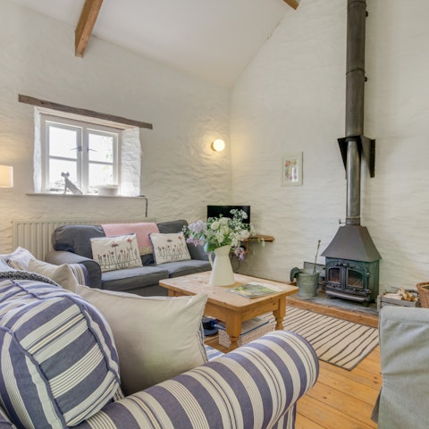 Get cosy in front of the fire after a walk through the wilds of Exmoor