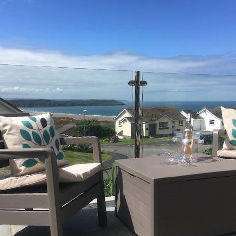 Enjoy a tipple with a view