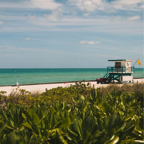 Stay right on the front of Miami Beach, just steps from the ocean
