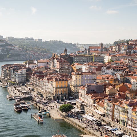 Explore Porto's historic sights, including the vibrant waterfront Cais da Ribeira